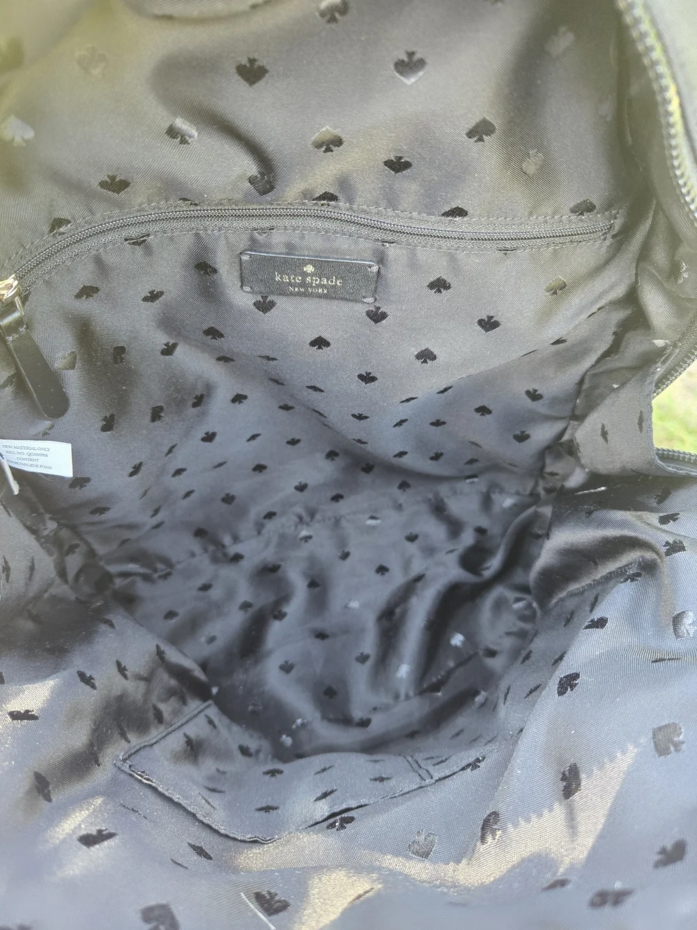 kate spade New York Black Nylon Small Backpack
